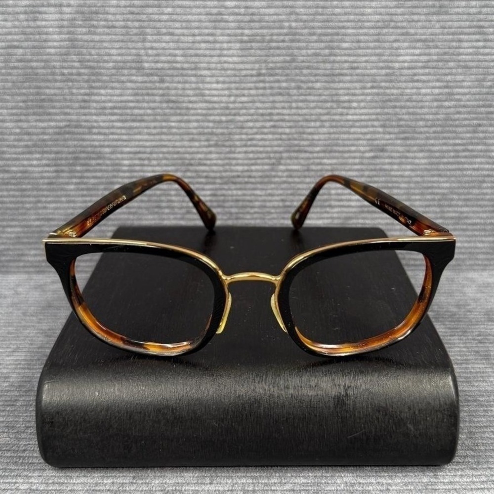 Retrosuperfuture Tortoise Shell Gold Square Glasses Frames Italy NRP/O/A6G/A7T